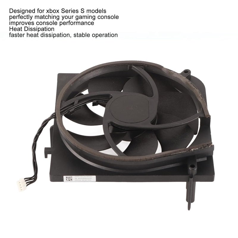 plplaaoo Internal Cooling Fan for Xbox Series S, Cooling Fan Replacement for Xbox Series X – High-Performance CPU Cooling Fan Replacement with Heatsink, 7-Blade Design for Game Console Repair (Black) - Image 3